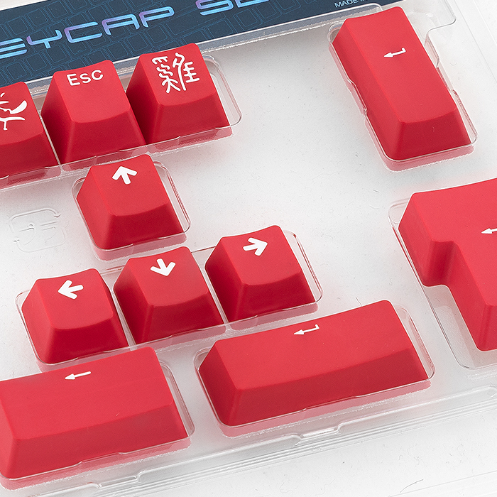 DUCKY POINT KEYCAP SET DOUBLE SHOT PBT RED