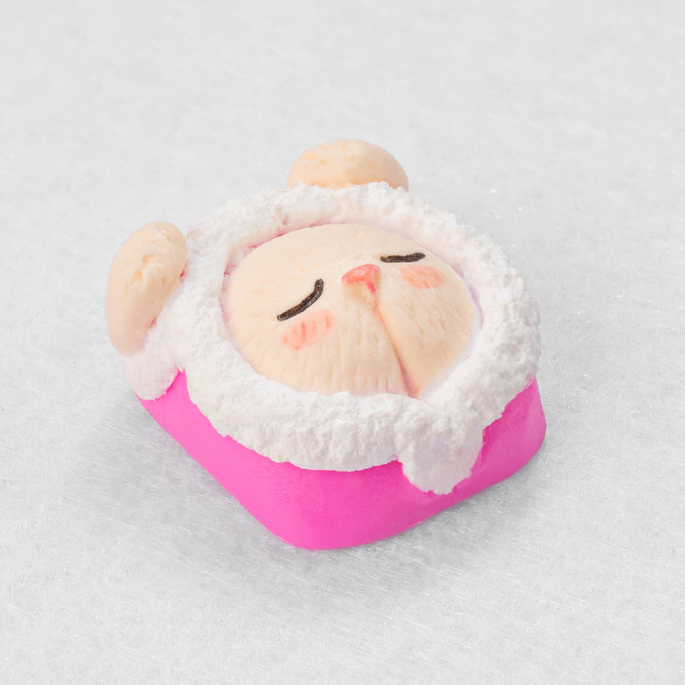 [한정수량 예약판매] Jelly Bunny artisan keycaps Bun in Shocking Pink