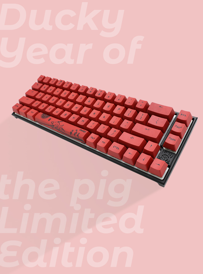 DUCKY YEAR OF THE PIG LIMITED EDITION PBT 염료승화 영문 적축