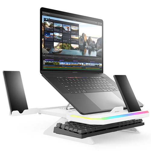 EQUALE AP-9002 RGB 노트북 받침대 WHITE