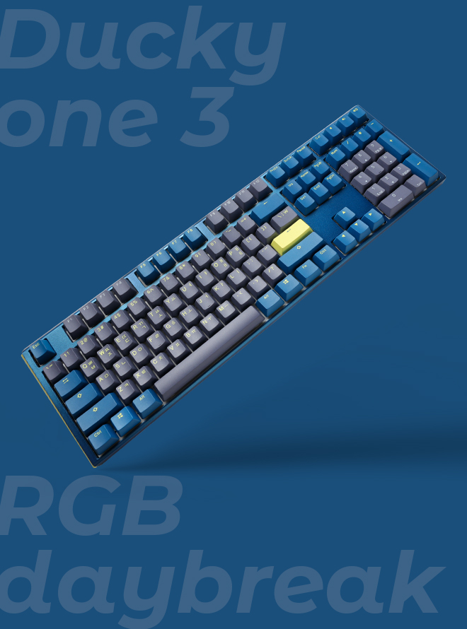 DUCKY ONE 3 RGB Daybreak PBT 이중사출 한글 갈축