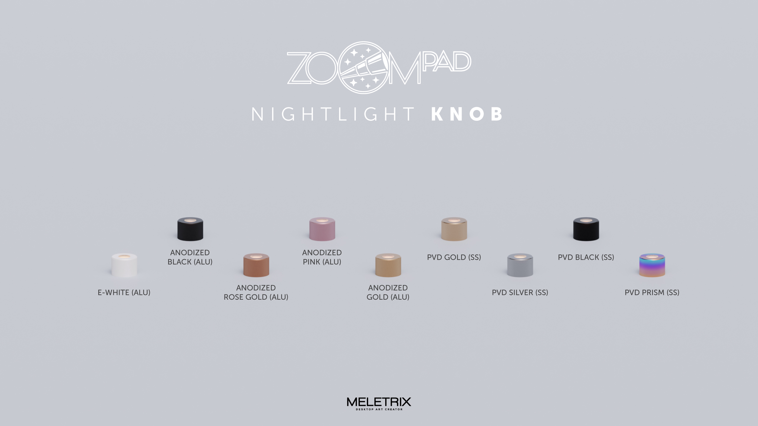 [예약구매] Meletrix ZoomPad Addons - Night-Light 노브